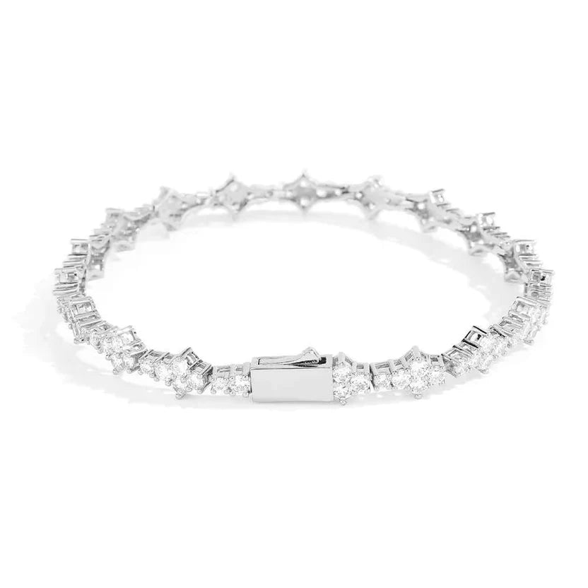 Iced Out Cubic Zirconia Tennis Bracelet Layering Bracelets Trendy Stuff for Men